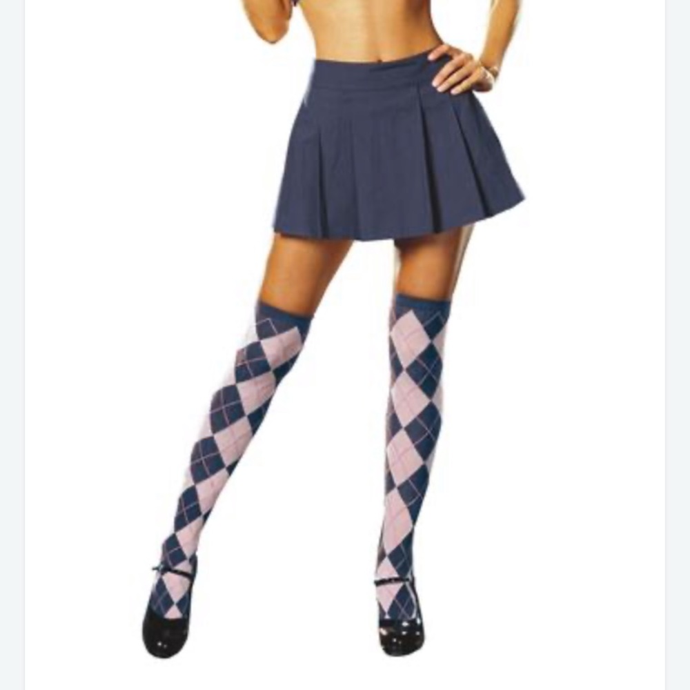 Sexy School Girl Skirt and Knee Highs - Halloween